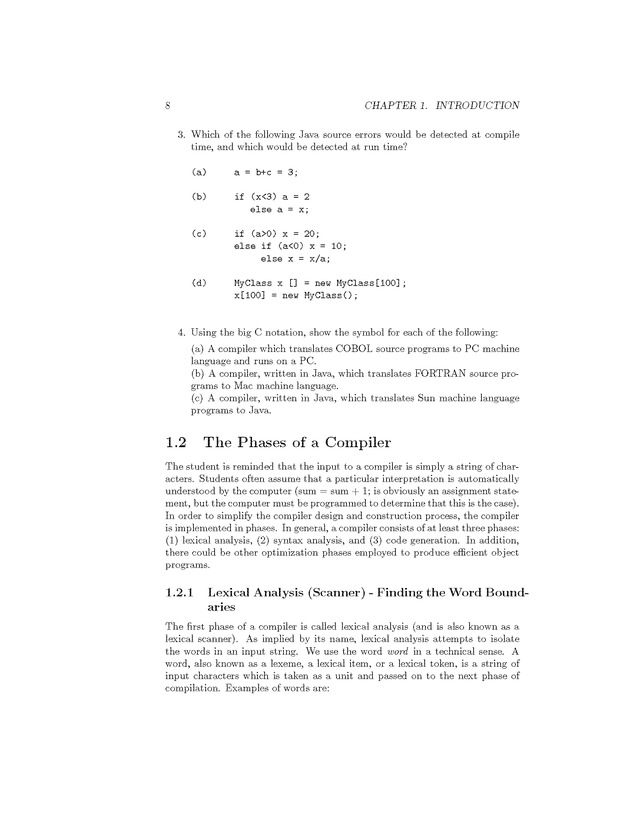Compiler Design: Theory, Tools, and Examples - Page 8